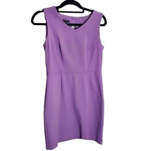 Talbots Sheath v-neck dress purple Size small  4p